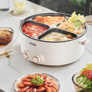 Olla Eléctrica Multifunción 4 en 1 con 6L de Capacidad